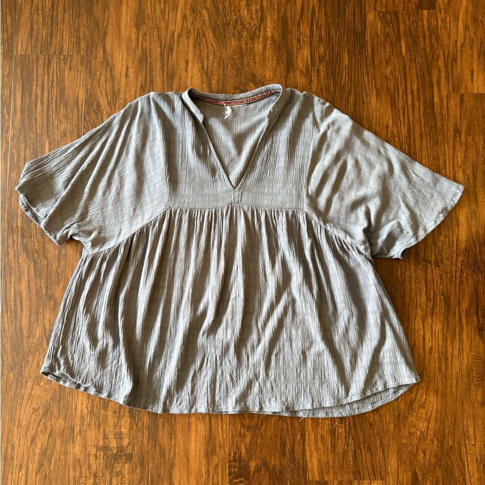Target Textured Butterfly Sleeve Blouse
